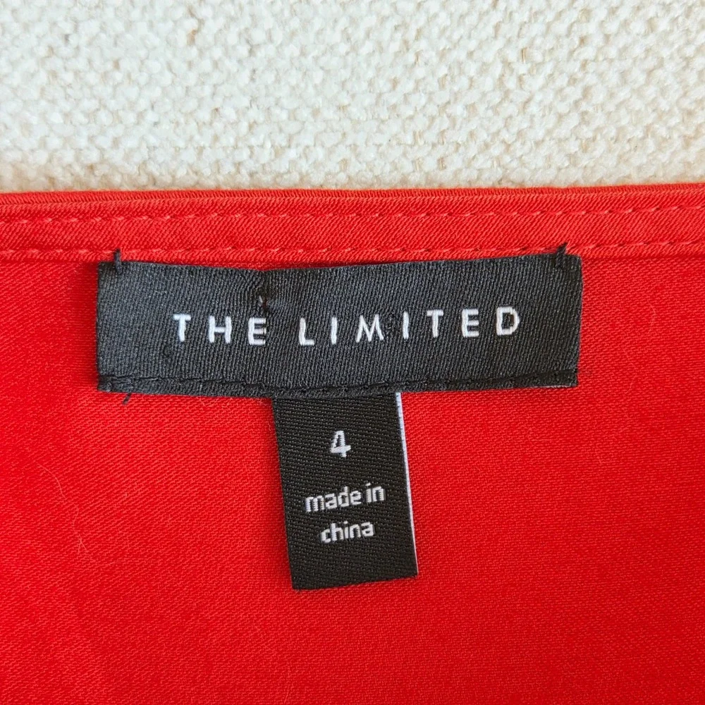 The Limited Y2K Red‎ Babydoll Dress Womens 4 Coquette Spaghetti Strap Fit Flare - Picture 3 of 11